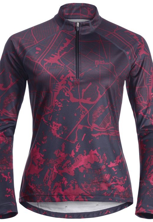 Best Morobbia L/s Printed W Brand Jack Wolfskin Graphite All Over