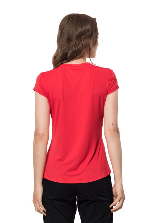 Tulip Red Tasman S/s W Origin Brand Jack Wolfskin