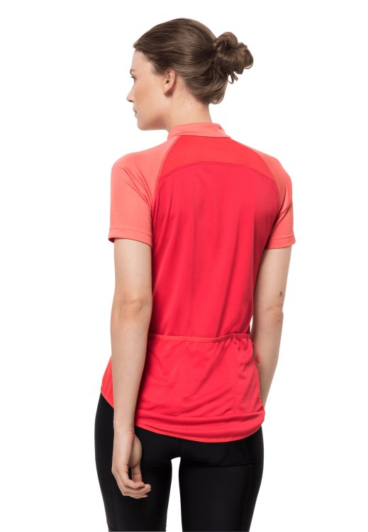 Brand Jack Wolfskin Tulip Red Brand Tourer Fullzip T W