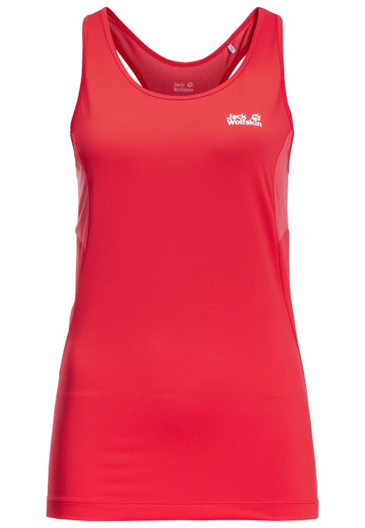 Brand Jack Wolfskin New Tulip Red Narrows Tank W