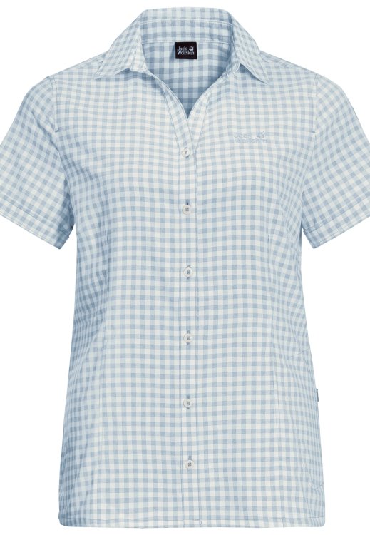 Brand Jack Wolfskin Kepler Shirt Women Origin Blue Fog Checck