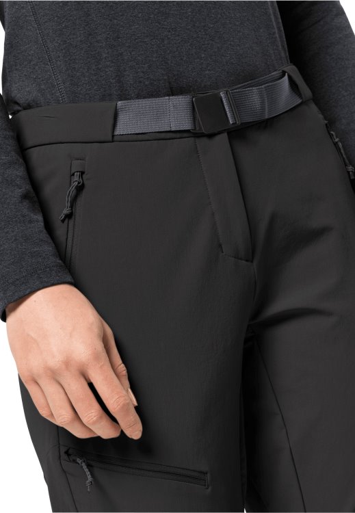 Black New Brand Jack Wolfskin Ziegspitz Pants W