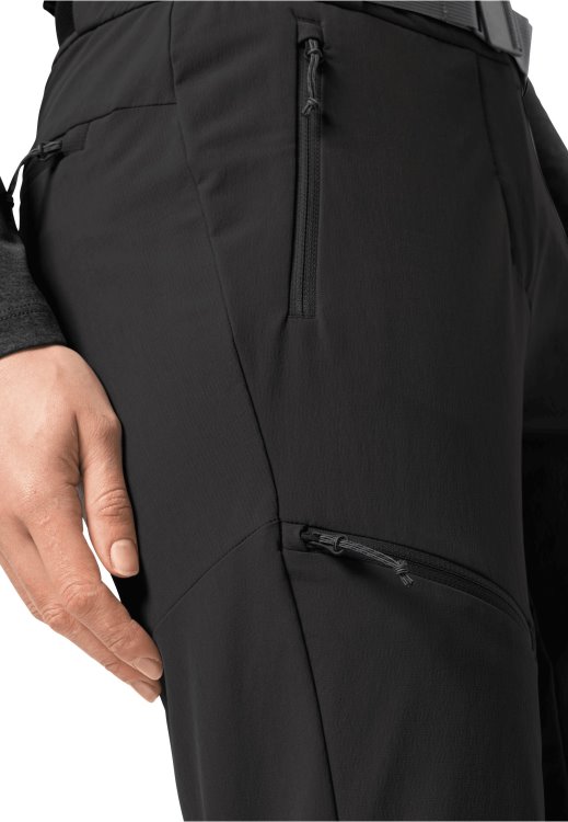 Black New Brand Jack Wolfskin Ziegspitz Pants W