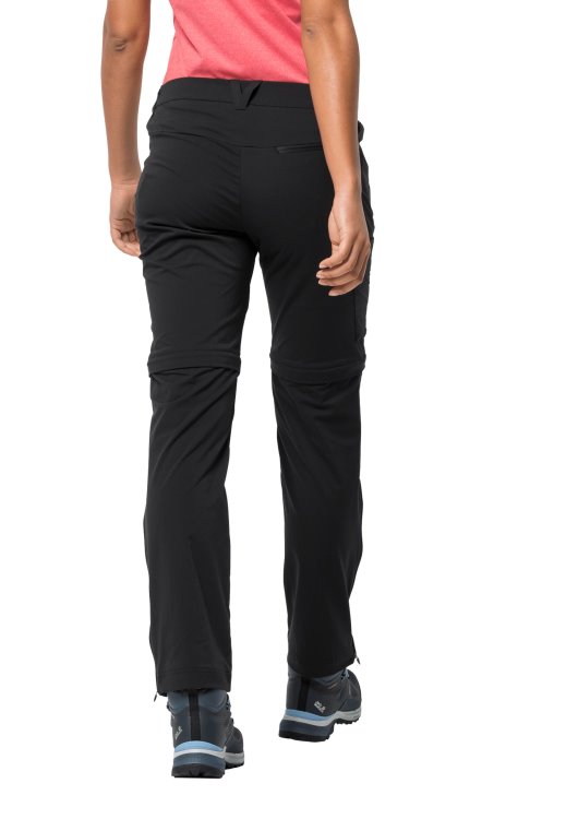 Black Overland Zip Away W Origins Brand Jack Wolfskin