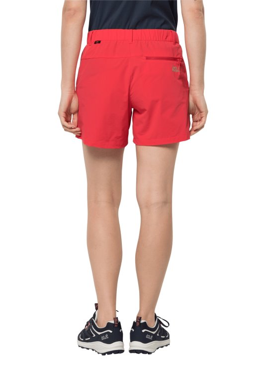 Hot Brand Jack Wolfskin Pack & Go Short W Tulip Red