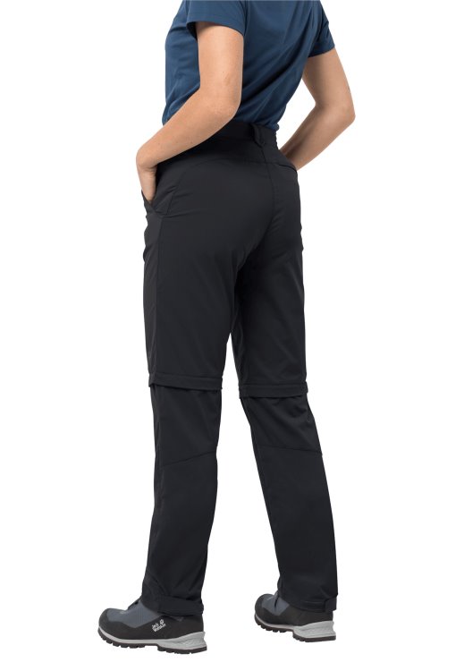 Activate Light Zip Off Women Origins Brand Jack Wolfskin Black