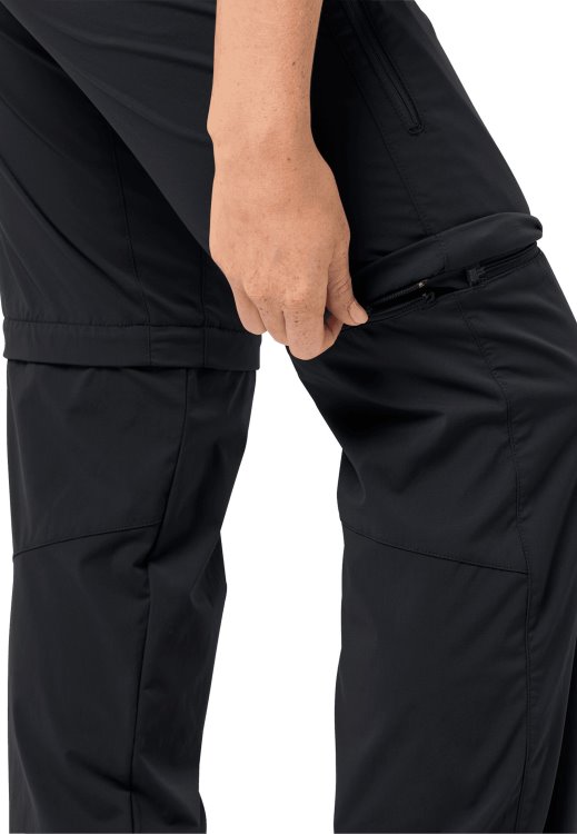 Activate Light Zip Off Women Origins Brand Jack Wolfskin Black