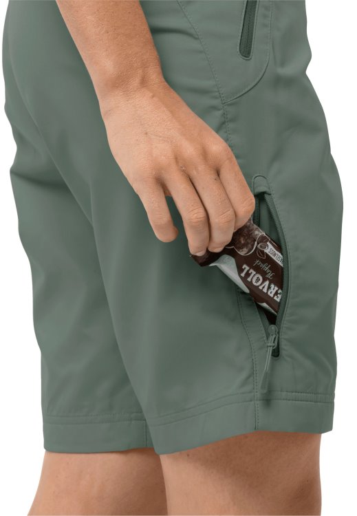 Hedge Green Brand Jack Wolfskin Collection Activate Track Shorts Women