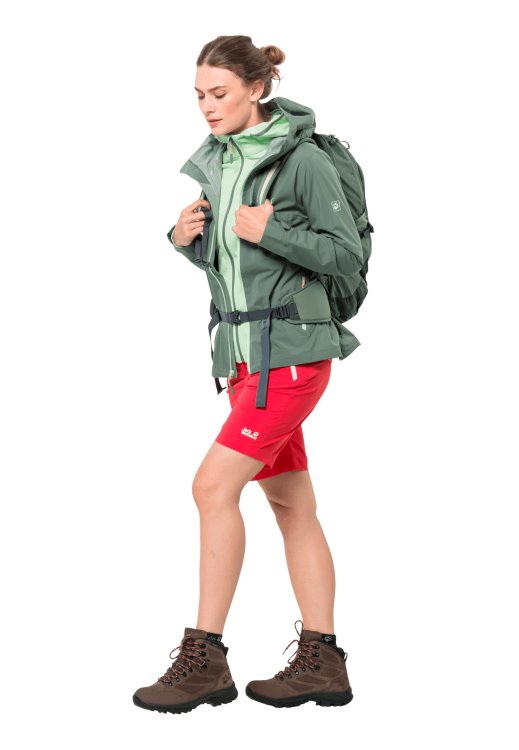 Tulip Red Overland Shorts W Brands Brand Jack Wolfskin