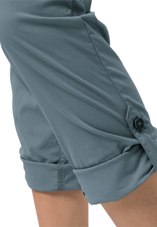 Brand Jack Wolfskin Collection Desert Roll-up Pants W Teal Grey