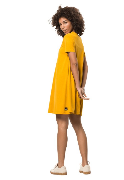 Hot Golden Yellow Brand Jack Wolfskin Nature Relief Dress