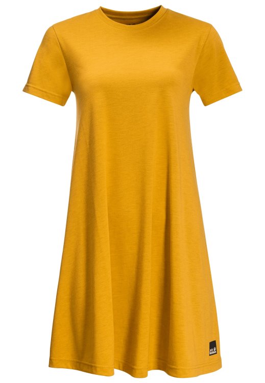 Hot Golden Yellow Brand Jack Wolfskin Nature Relief Dress