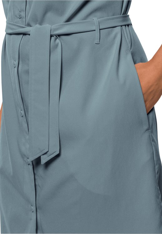 Holiday Midi Dress Brand Jack Wolfskin Teal Grey New