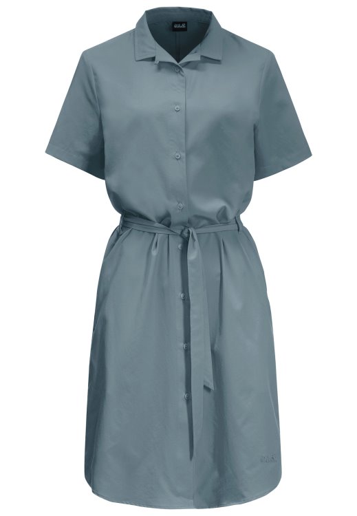 Holiday Midi Dress Brand Jack Wolfskin Teal Grey New