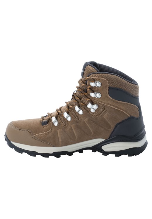 Best Brand Jack Wolfskin Refugio Texapore Mid W Brown-Apricot