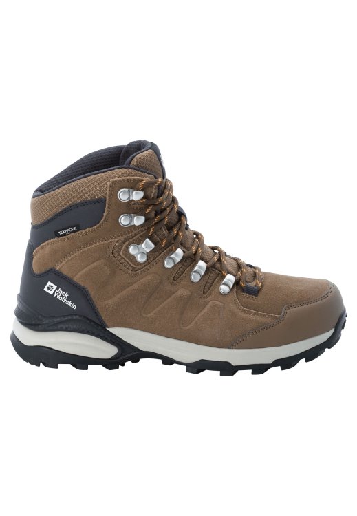 Best Brand Jack Wolfskin Refugio Texapore Mid W Brown-Apricot