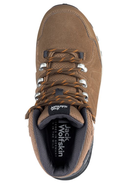 Best Brand Jack Wolfskin Refugio Texapore Mid W Brown-Apricot