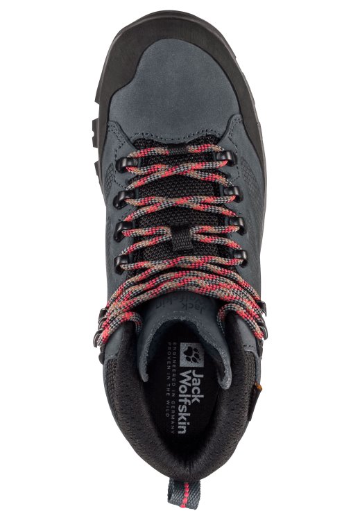 Brand Jack Wolfskin Rebellion Texapore Mid W Grey-Red Fashion