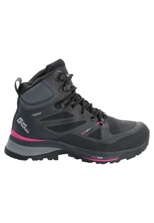 Black-Pink Brand Force Trekker Texapore Mid W Brand Jack Wolfskin