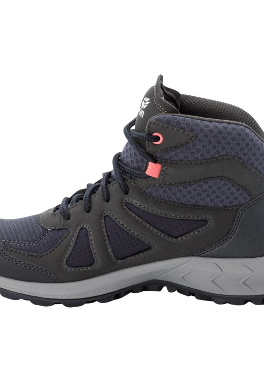 Best Woodland 2 Texapore Mid W Dark Blue-Pink Brand Jack Wolfskin