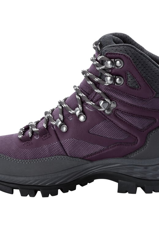Brand Jack Wolfskin Purple-Grey Best Rebellion Guide Texapore Mid W