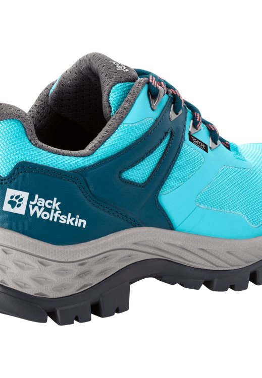 Turquoise-Coral Brands Brand Jack Wolfskin Rebellion Guide Texapore Low W