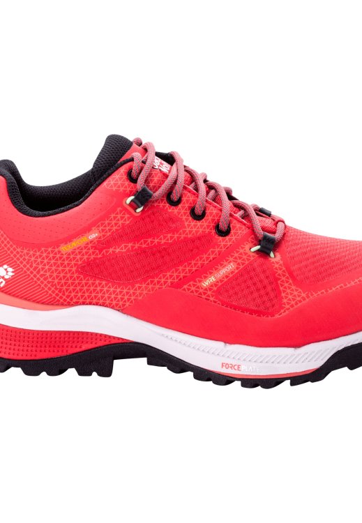 Origins Pink-Grey Force Striker Texapore Low W Brand Jack Wolfskin