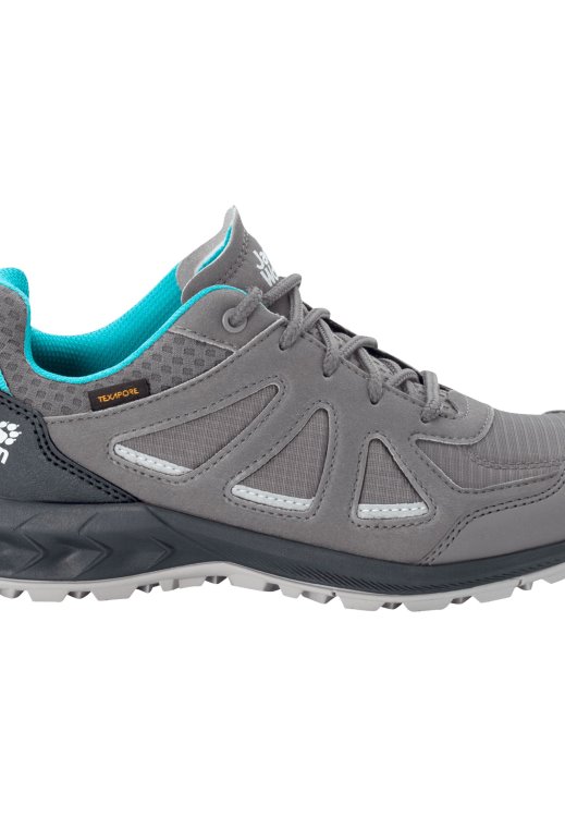 Brand Jack Wolfskin Grey-Light Blue Fashion Woodland 2 Texapore Low W