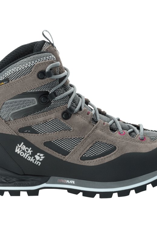 Tarmac Grey-Pink Force Crest Texapore Mid W Brand Jack Wolfskin Collection