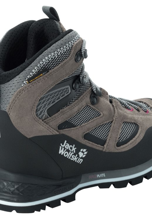 Tarmac Grey-Pink Force Crest Texapore Mid W Brand Jack Wolfskin Collection