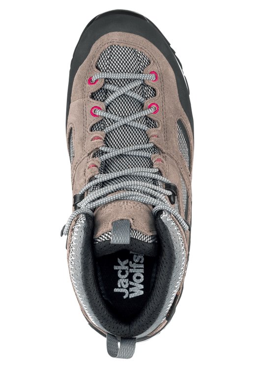 Tarmac Grey-Pink Force Crest Texapore Mid W Brand Jack Wolfskin Collection