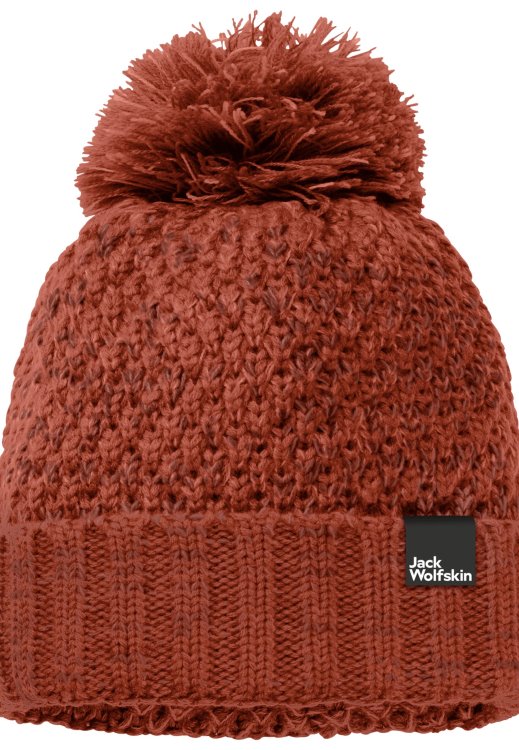Best Autumn Red Brand Jack Wolfskin Highloft Knit Cap Women
