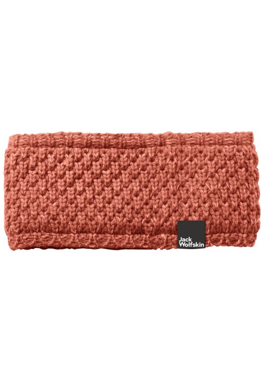 Autumn Red Highloft Knit Headband Women Brand Jack Wolfskin