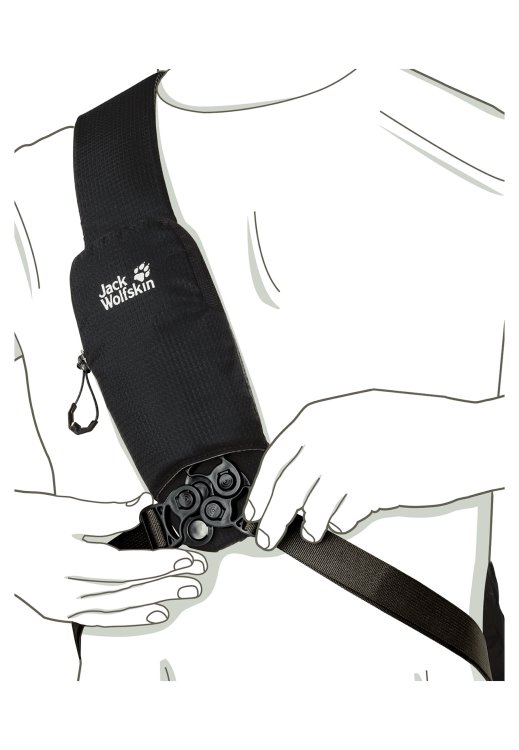 Delta Bag Air Brand Jack Wolfskin Black Brand