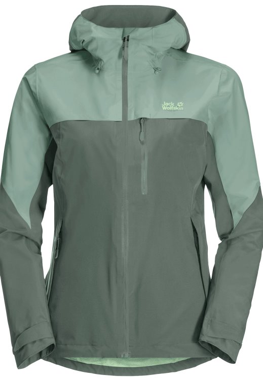 Go Hike Jacket W Hedge Green Brand Jack Wolfskin Hot