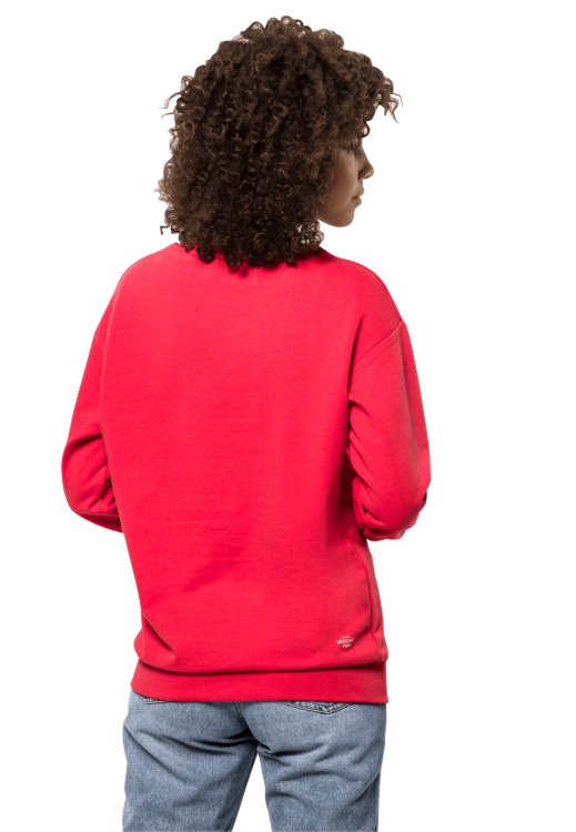 Brand Jack Wolfskin Ocean Crewneck W New Tulip Red