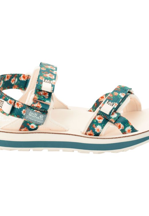 Outfresh Deluxe Sandal W Brand Jack Wolfskin Teal Grey All Over Collection