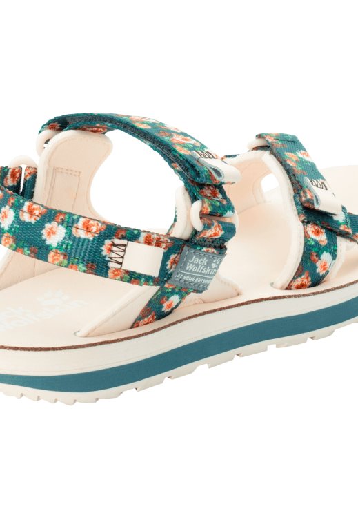 Outfresh Deluxe Sandal W Brand Jack Wolfskin Teal Grey All Over Collection