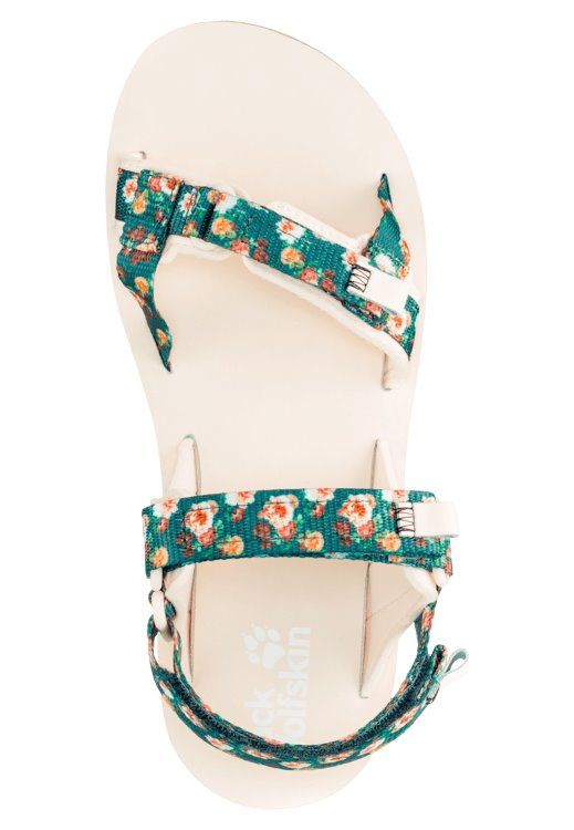 Outfresh Deluxe Sandal W Brand Jack Wolfskin Teal Grey All Over Collection
