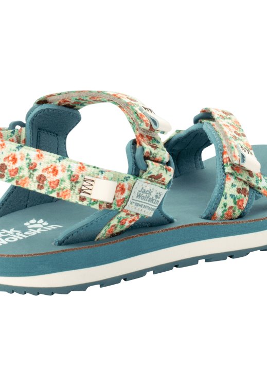 Outfresh Deluxe Sandal W Brand Jack Wolfskin Collections Cotton White Allover