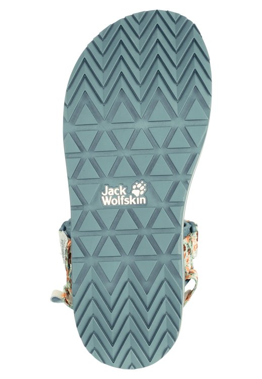 Outfresh Deluxe Sandal W Brand Jack Wolfskin Collections Cotton White Allover
