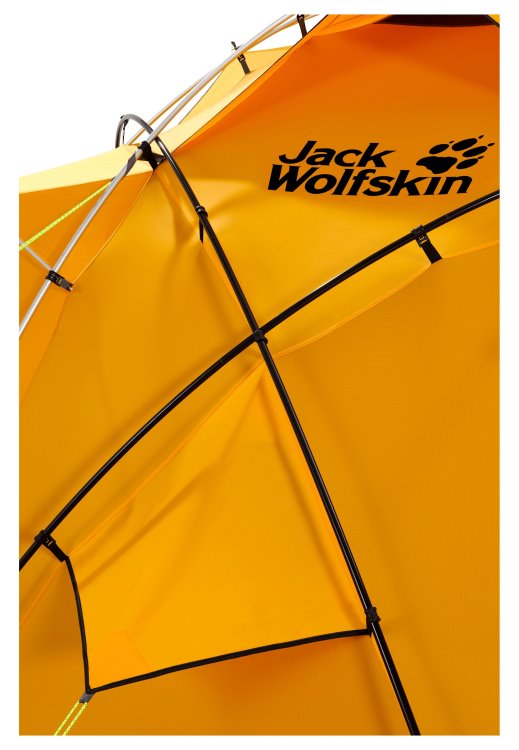 Burly Yellow Brand Jack Wolfskin Base Camp Dome Origin