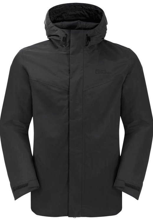 New Brand Jack Wolfskin Black Altenberg 3in1 Jacket M