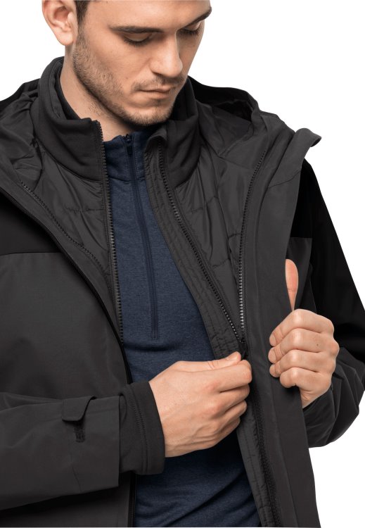 Glaabach 3in1 Jacket M Brand Jack Wolfskin Black Origin