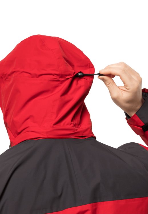 Jasper 3in1 Jacket M Original Brand Jack Wolfskin Adrenaline Red