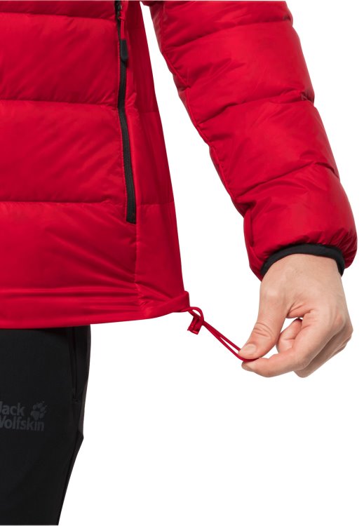 Brand Jack Wolfskin Fashion Dna Tundra Down Jacket M Adrenaline Red