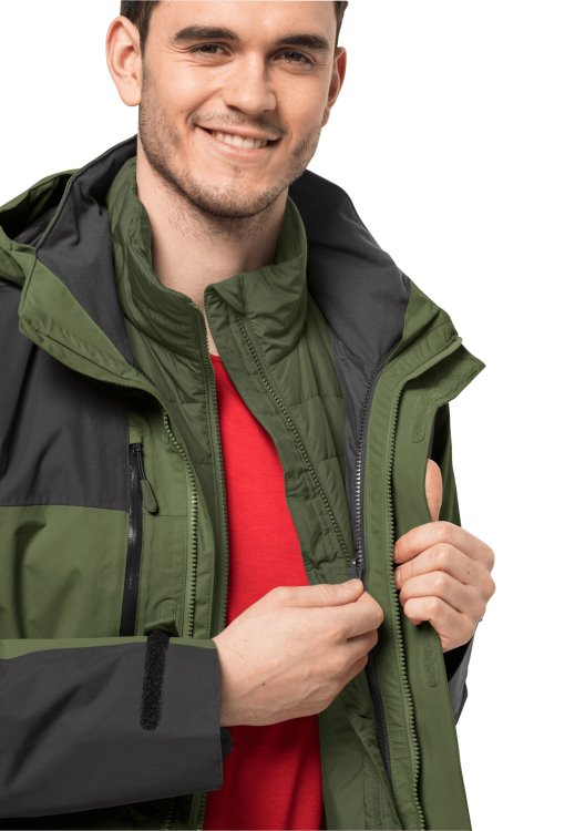 Brand Jack Wolfskin Jasper 3in1 Jacket M Origin Greenwood