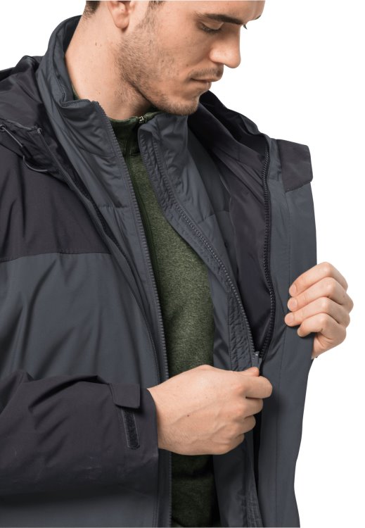 Ebony Brand Jack Wolfskin Feldberg 3in1 Jacket M Brand