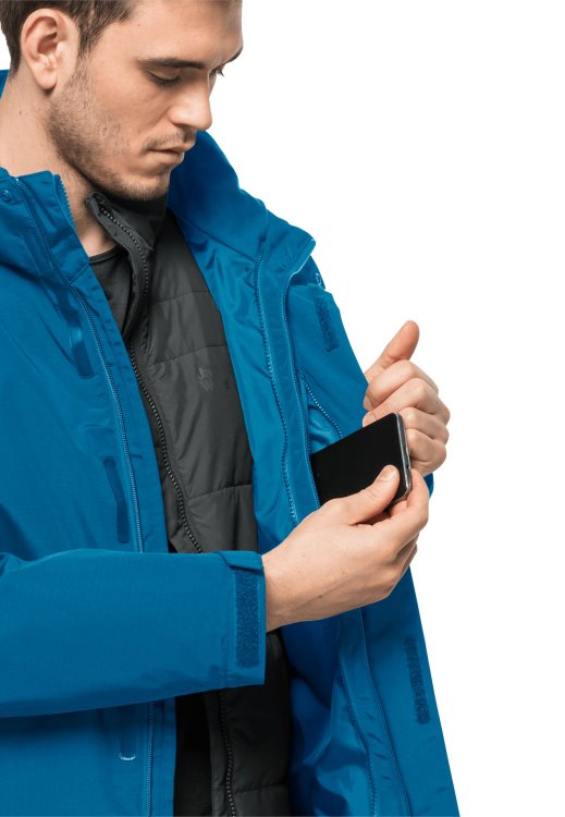 Origin Blue Pacific Brand Jack Wolfskin Bergland 3in1 Jacket M