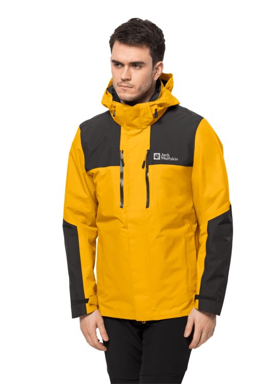 Brand Jack Wolfskin Jasper 3in1 Jacket M Brand Burly Yellow Xt